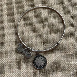 Alexis and Ani Silver Four leaf clover bracelet